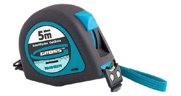 Рулетка GROSS Ergonomisch 5мx25мм 31103