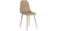 Стул Woodville на металлокаркасе Capri dark beige / wood