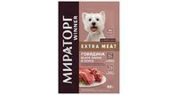 Влажный корм для собак Winner Extra Meat с говядиной Black Angus в соусе, 85 г