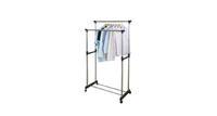 Двойная напольная передвижная стойка для одежды Double-Pole Telescopic Clothes Rack
