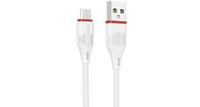 Кабель USB*2.0 Am-microB Borofone BX17 White, белый - 1 метр BX17m White