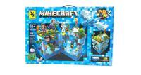 Конструктор RENZAIMA Minecraft Голубая крепость 898 деталей.LED подсветка