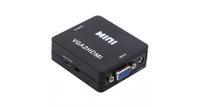 Переходник VGA на HDMI конвертер+аудио 1080P VGA 2 HDMI для монитора, PS3, PC (Черный)