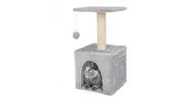Домик когтеточка Pet БМФ для кошки, 35х35х62 см, серый