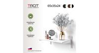 Полка настенная навесная TACIT WS.1 65х35х24 см супер белая