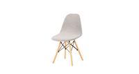 Чехол LuxAlto на стул со спинкой Eames, Aspen, Giardino, Leaves Светло-серый, 1шт. (11563)