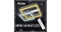 Люстра Ritter потолочная светодиодная диммируемая ECLIPSE с ДУ 585х500х130 88Вт белый